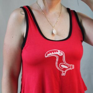 blusa corta sin mangas